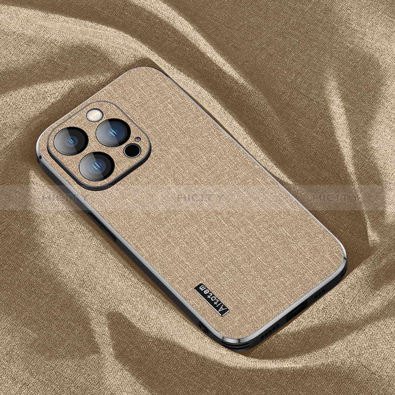 Silikon Hülle Handyhülle Ultra Dünn Flexible Schutzhülle Tasche Stoff AT1 für Apple iPhone 15 Pro Max groß