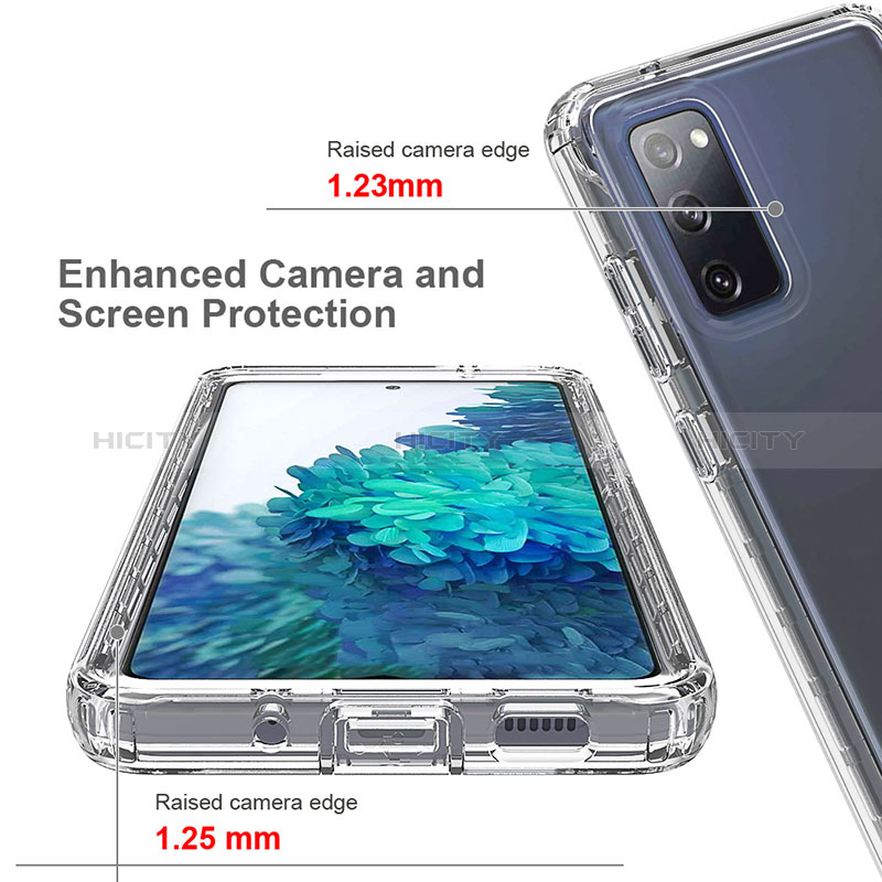 Silikon Hülle Handyhülle Ultra Dünn Flexible Schutzhülle Tasche Transparent Vorder und Rückseite 360 Grad Ganzkörper Farbverlauf für Samsung Galaxy S20 FE (2022) 5G groß