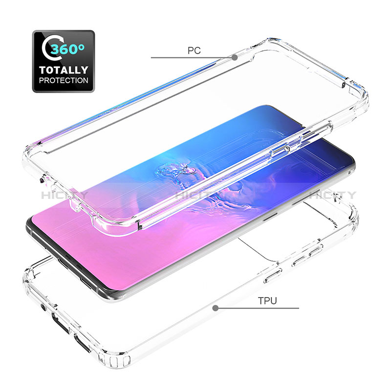 Silikon Hülle Handyhülle Ultra Dünn Flexible Schutzhülle Tasche Transparent Vorder und Rückseite 360 Grad Ganzkörper Farbverlauf für Samsung Galaxy S20 Ultra
