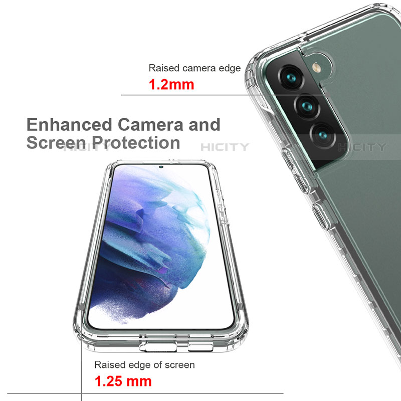 Silikon Hülle Handyhülle Ultra Dünn Flexible Schutzhülle Tasche Transparent Vorder und Rückseite 360 Grad Ganzkörper Farbverlauf für Samsung Galaxy S23 5G