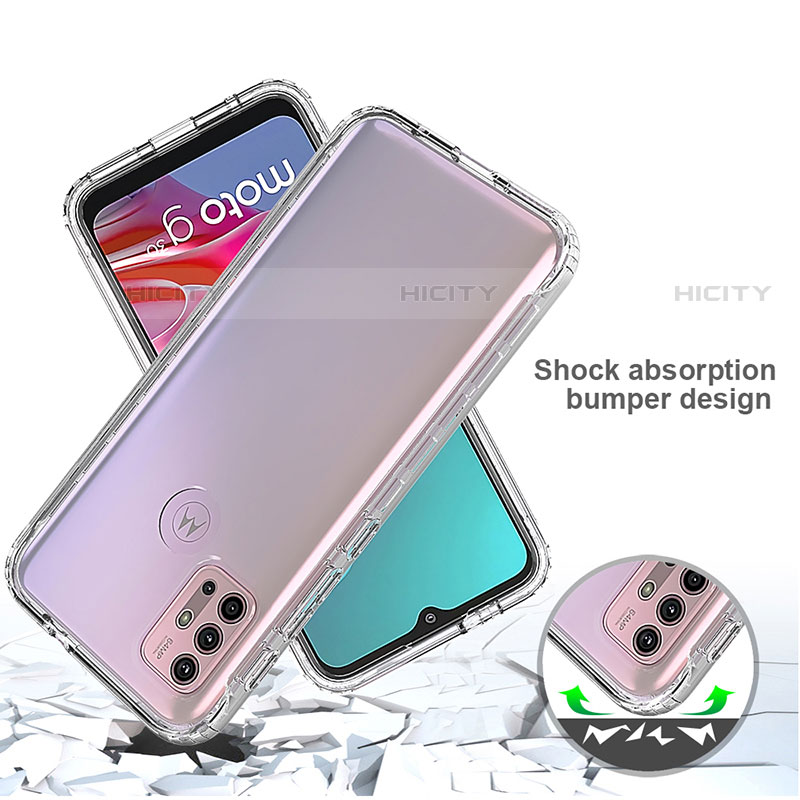 Silikon Hülle Handyhülle Ultra Dünn Flexible Schutzhülle Tasche Transparent Vorder und Rückseite 360 Grad Ganzkörper für Motorola Moto G20 Klar