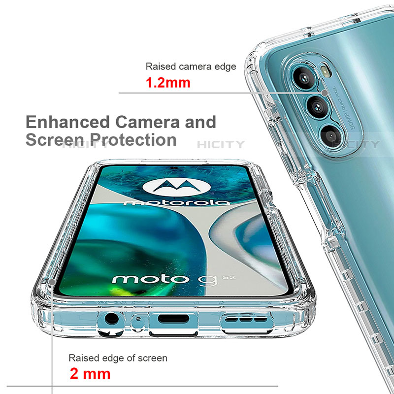 Silikon Hülle Handyhülle Ultra Dünn Flexible Schutzhülle Tasche Transparent Vorder und Rückseite 360 Grad Ganzkörper für Motorola Moto G82 5G Klar