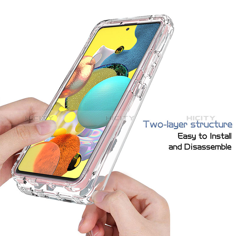 Silikon Hülle Handyhülle Ultra Dünn Flexible Schutzhülle Tasche Transparent Vorder und Rückseite 360 Grad Ganzkörper für Samsung Galaxy M40S