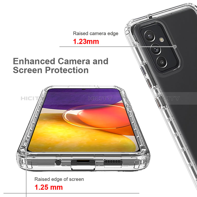 Silikon Hülle Handyhülle Ultra Dünn Flexible Schutzhülle Tasche Transparent Vorder und Rückseite 360 Grad Ganzkörper für Samsung Galaxy Quantum2 5G Klar