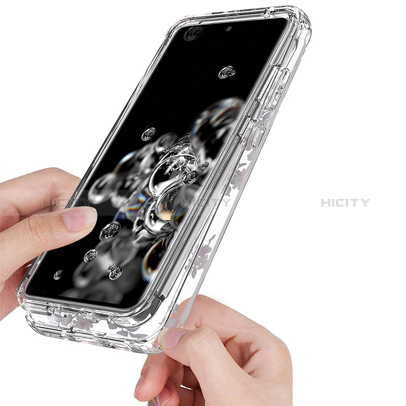 Silikon Hülle Handyhülle Ultra Dünn Flexible Schutzhülle Tasche Transparent Vorder und Rückseite 360 Grad Ganzkörper für Samsung Galaxy S20 Ultra