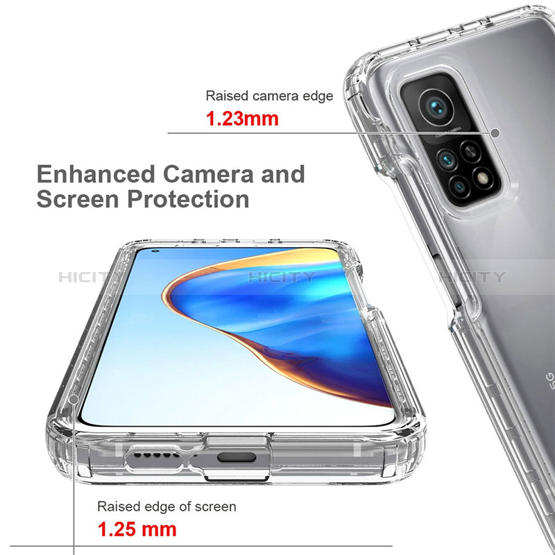 Silikon Hülle Handyhülle Ultra Dünn Flexible Schutzhülle Tasche Transparent Vorder und Rückseite 360 Grad Ganzkörper für Xiaomi Mi 10T Pro 5G Klar