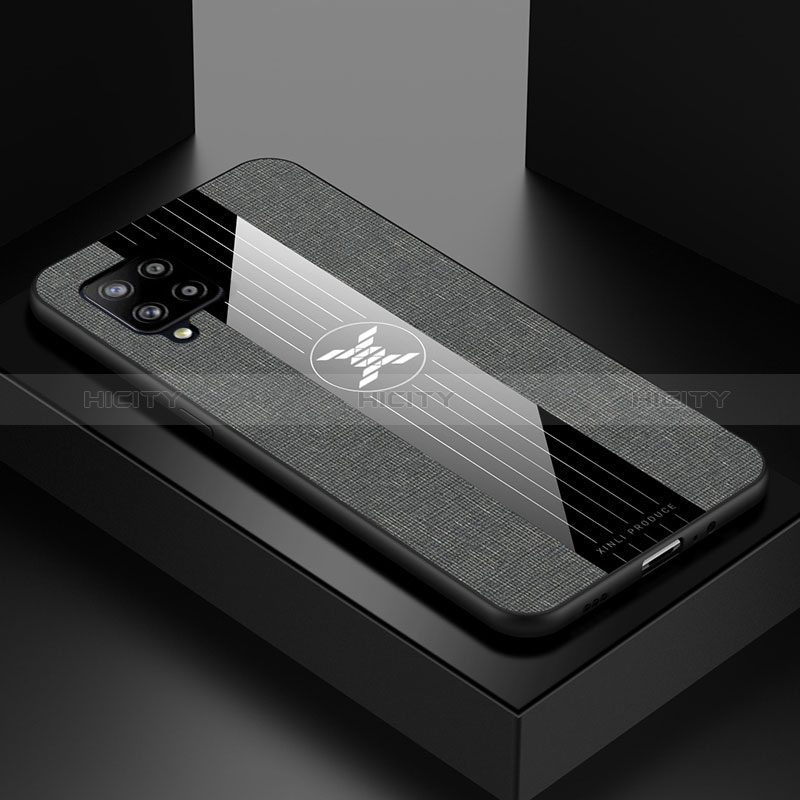 Silikon Hülle Handyhülle Ultra Dünn Flexible Schutzhülle Tasche X01L für Samsung Galaxy A42 5G Grau