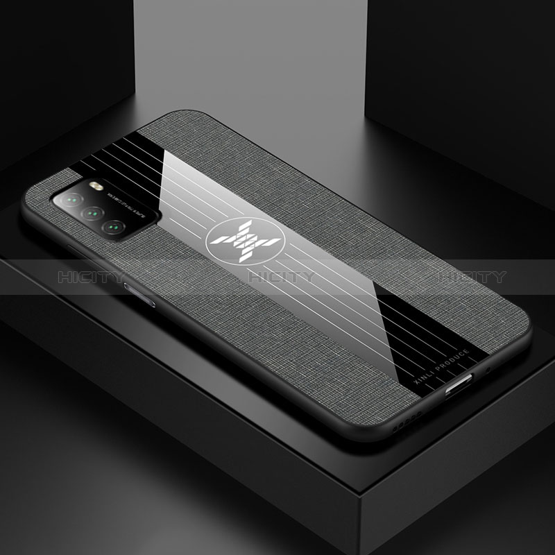 Silikon Hülle Handyhülle Ultra Dünn Flexible Schutzhülle Tasche X01L für Xiaomi Poco M3 Grau