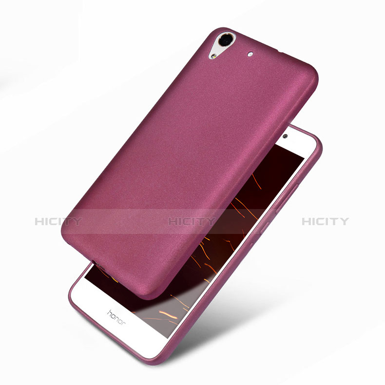 Silikon Hülle Handyhülle Ultra Dünn Schutzhülle 360 Grad für Huawei Honor 5A Violett Plus