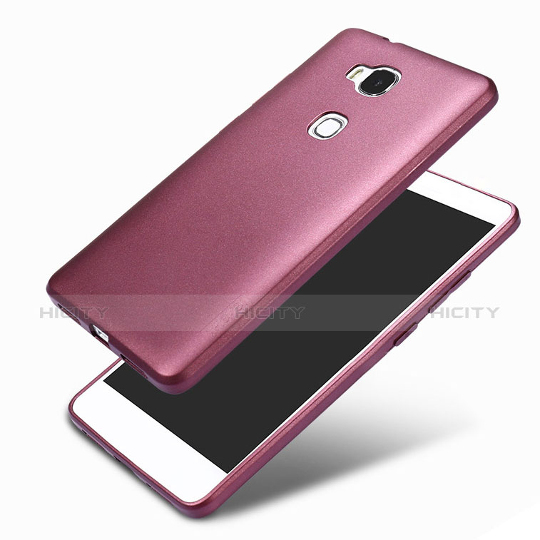 Silikon Hülle Handyhülle Ultra Dünn Schutzhülle 360 Grad für Huawei Honor X5 Violett Plus
