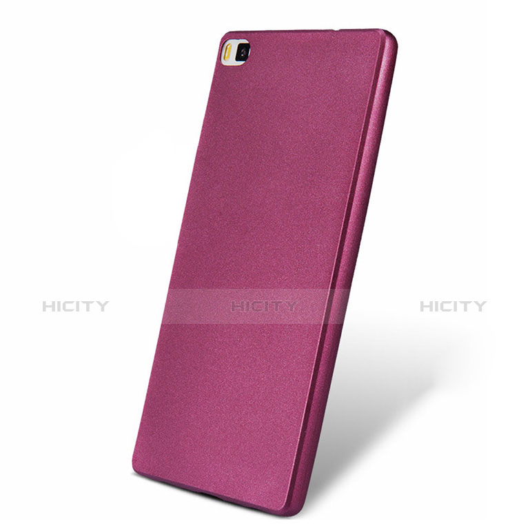 Silikon Hülle Handyhülle Ultra Dünn Schutzhülle 360 Grad für Huawei P8 Violett