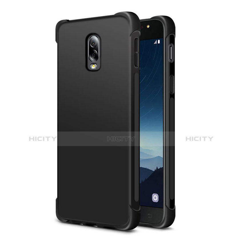 Silikon Hülle Handyhülle Ultra Dünn Schutzhülle 360 Grad für Samsung Galaxy C8 C710F Schwarz Plus