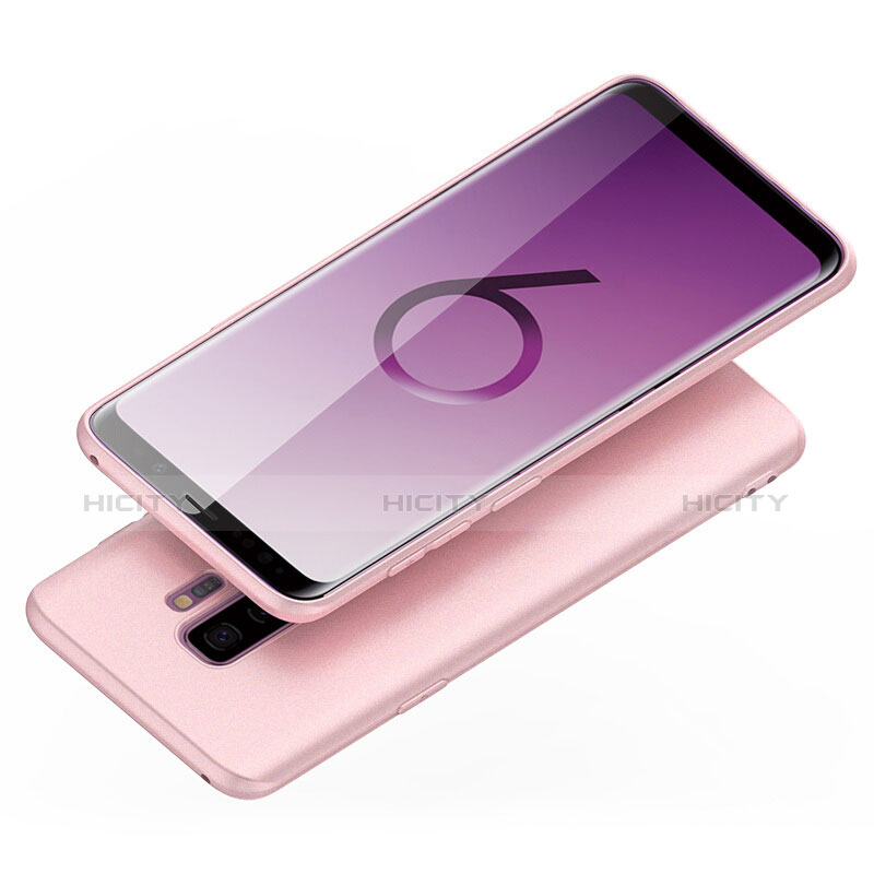 Silikon Hülle Handyhülle Ultra Dünn Schutzhülle 360 Grad für Samsung Galaxy S9 Plus Rosa Plus