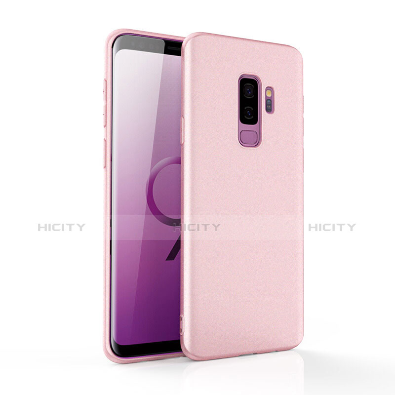 Silikon Hülle Handyhülle Ultra Dünn Schutzhülle 360 Grad für Samsung Galaxy S9 Plus Rosa groß