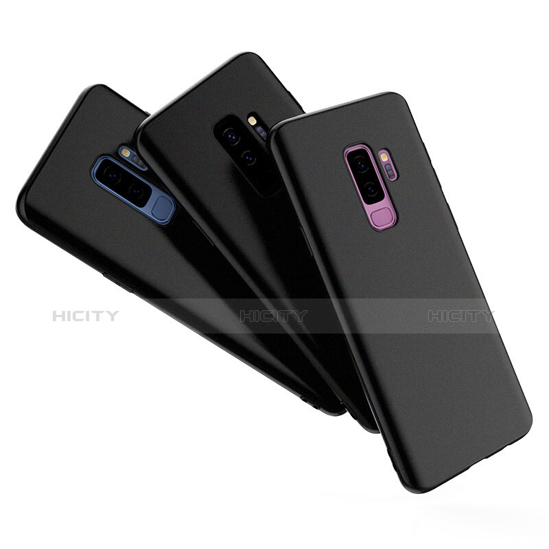Silikon Hülle Handyhülle Ultra Dünn Schutzhülle 360 Grad für Samsung Galaxy S9 Plus Schwarz