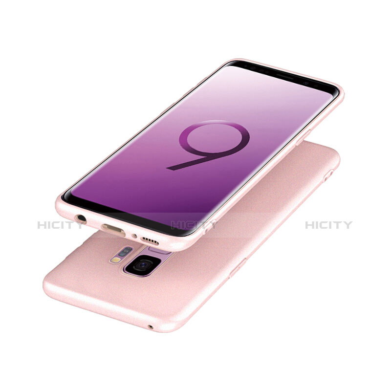 Silikon Hülle Handyhülle Ultra Dünn Schutzhülle 360 Grad für Samsung Galaxy S9 Rosa