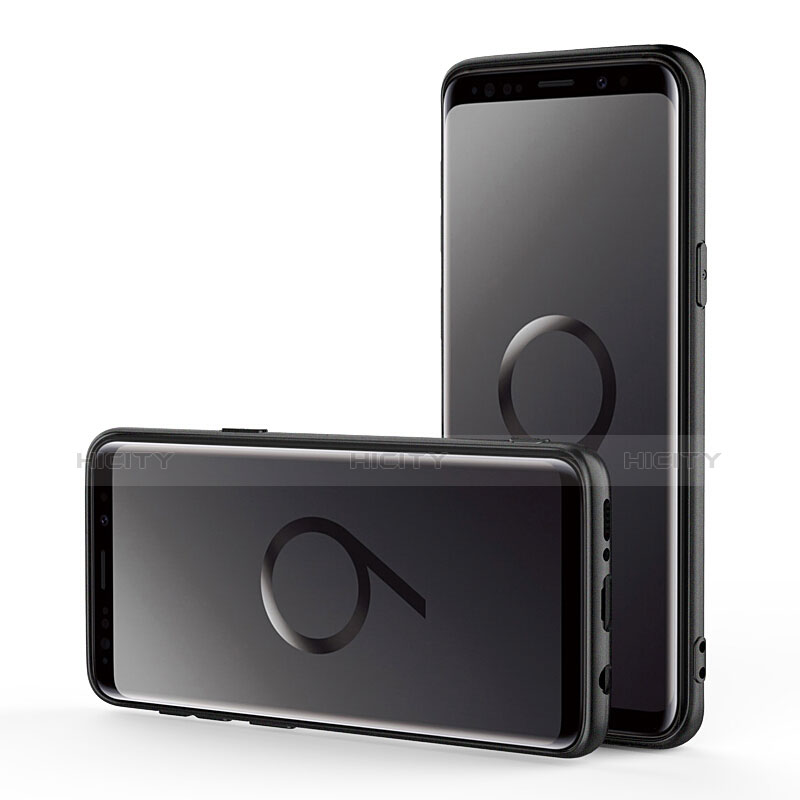 Silikon Hülle Handyhülle Ultra Dünn Schutzhülle 360 Grad für Samsung Galaxy S9 Schwarz