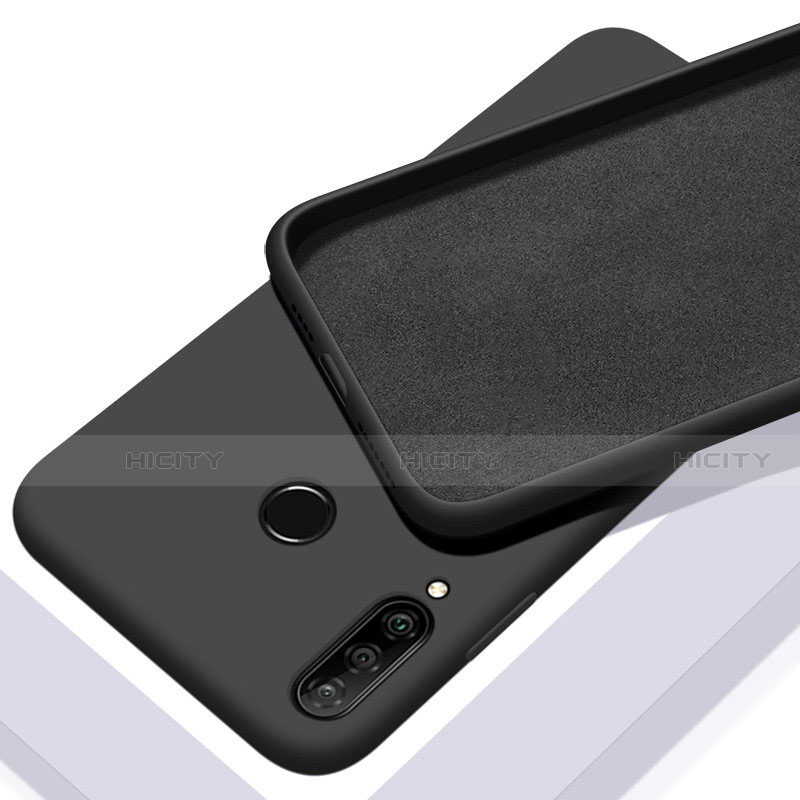 Silikon Hülle Handyhülle Ultra Dünn Schutzhülle 360 Grad Tasche C02 für Huawei P30 Lite Schwarz