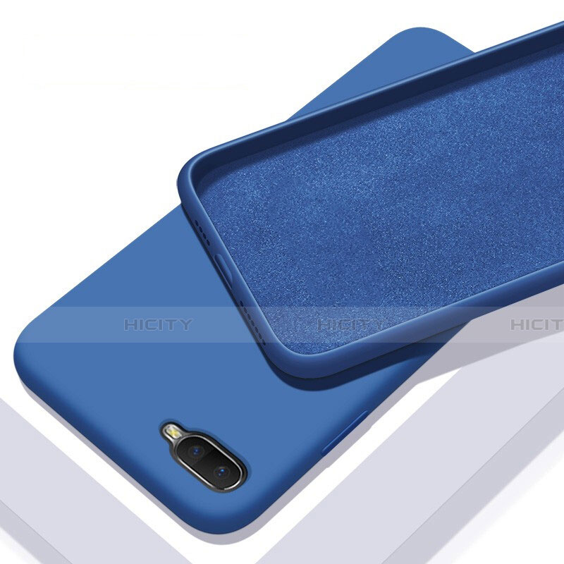 Silikon Hülle Handyhülle Ultra Dünn Schutzhülle 360 Grad Tasche C02 für Oppo R17 Neo Blau Plus