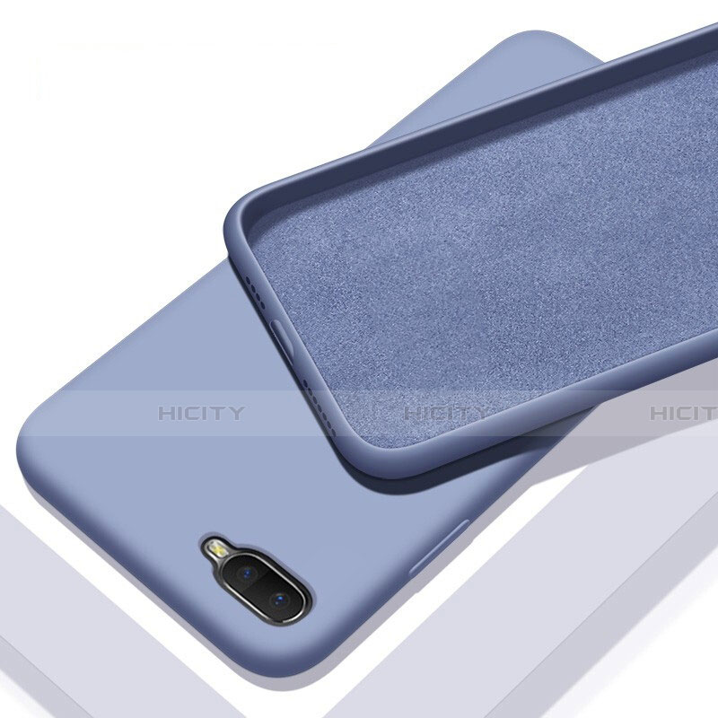 Silikon Hülle Handyhülle Ultra Dünn Schutzhülle 360 Grad Tasche C02 für Oppo R17 Neo Violett Plus