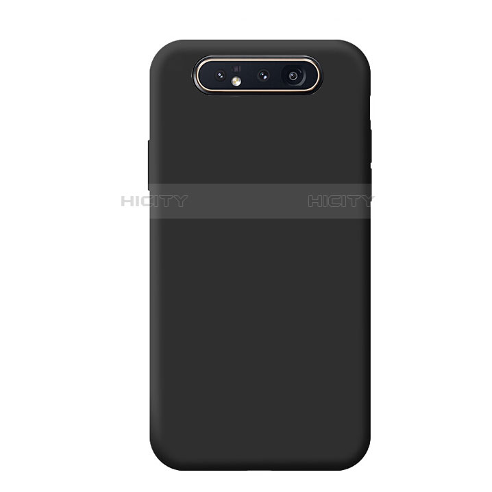 Silikon Hülle Handyhülle Ultra Dünn Schutzhülle 360 Grad Tasche C02 für Samsung Galaxy A80 groß