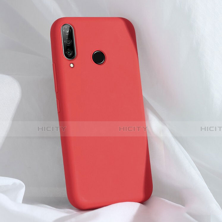 Silikon Hülle Handyhülle Ultra Dünn Schutzhülle 360 Grad Tasche C03 für Huawei P30 Lite Rot Plus