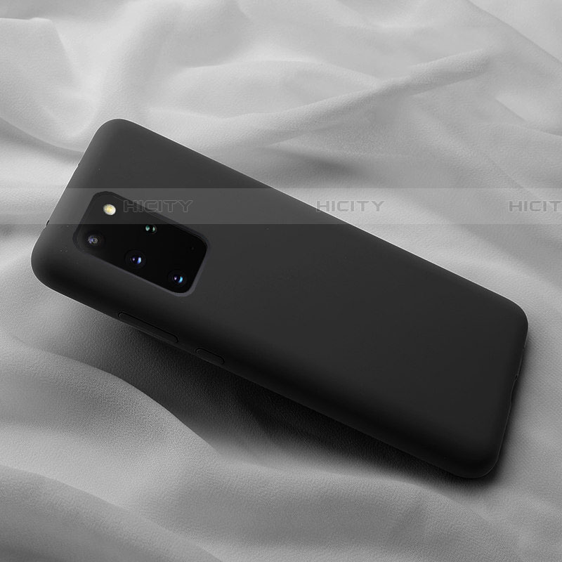 Silikon Hülle Handyhülle Ultra Dünn Schutzhülle 360 Grad Tasche C03 für Samsung Galaxy S20 Plus Schwarz