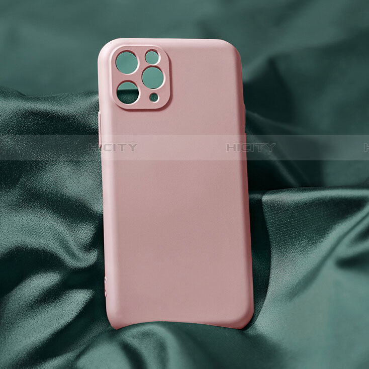 Silikon Hülle Handyhülle Ultra Dünn Schutzhülle 360 Grad Tasche C04 für Apple iPhone 11 Pro Max Rosa