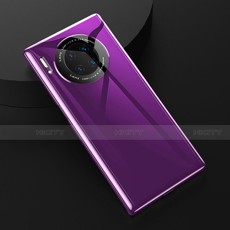 Silikon Hülle Handyhülle Ultra Dünn Schutzhülle 360 Grad Tasche C04 für Huawei Mate 30 5G Violett Plus