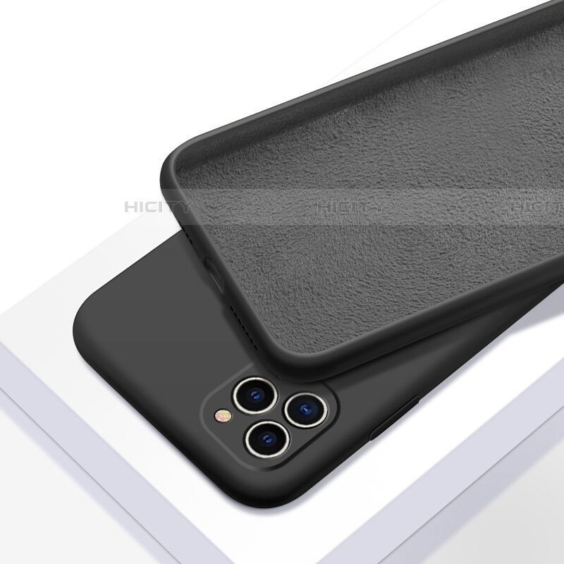 Silikon Hülle Handyhülle Ultra Dünn Schutzhülle 360 Grad Tasche C05 für Apple iPhone 11 Pro Max Schwarz