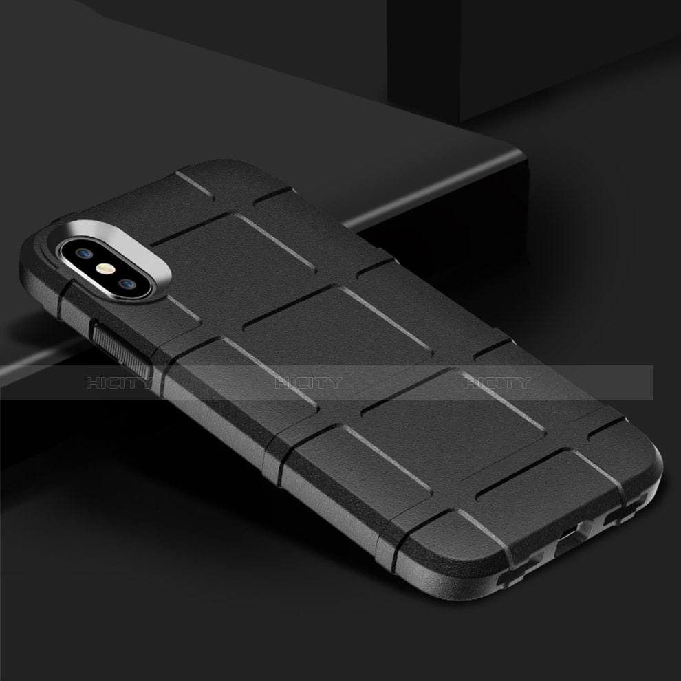 Silikon Hülle Handyhülle Ultra Dünn Schutzhülle 360 Grad Tasche für Apple iPhone X