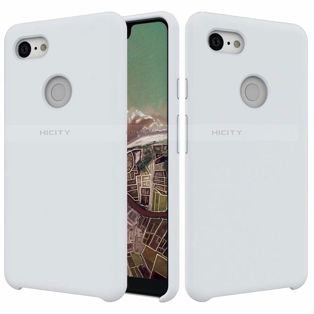 Silikon Hülle Handyhülle Ultra Dünn Schutzhülle 360 Grad Tasche für Google Pixel 3 XL Weiß Plus