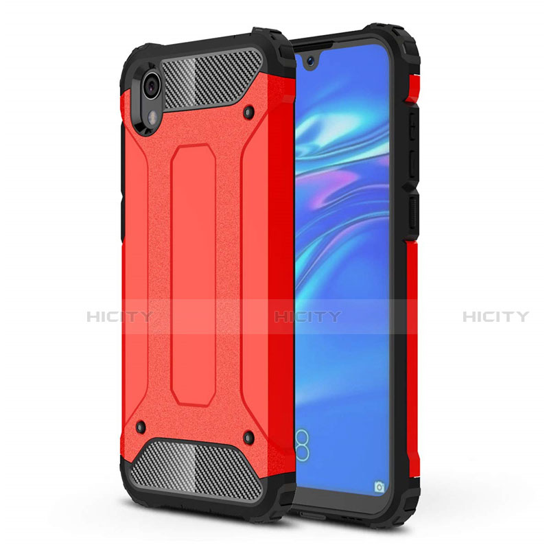 Silikon Hülle Handyhülle Ultra Dünn Schutzhülle 360 Grad Tasche für Huawei Enjoy 8S Rot Plus
