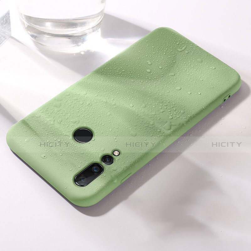 Silikon Hülle Handyhülle Ultra Dünn Schutzhülle 360 Grad Tasche für Huawei P30 Lite New Edition Grün