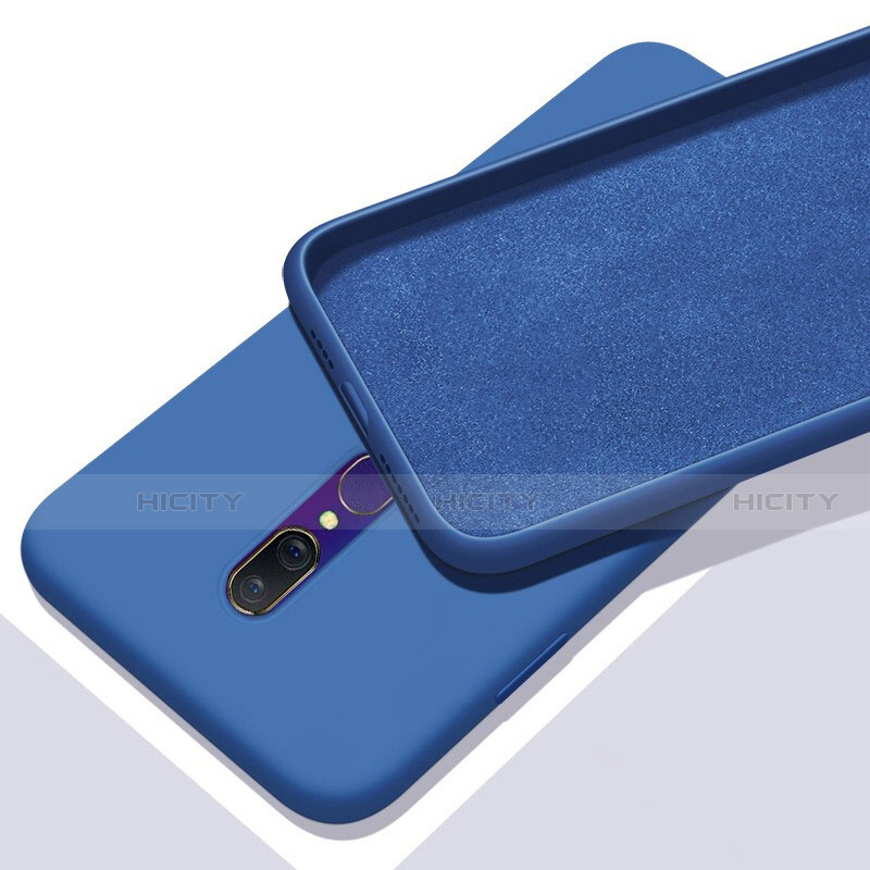 Silikon Hülle Handyhülle Ultra Dünn Schutzhülle 360 Grad Tasche für Oppo A9 Blau Plus