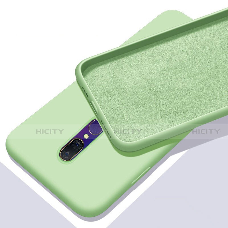 Silikon Hülle Handyhülle Ultra Dünn Schutzhülle 360 Grad Tasche für Oppo A9 Grün Plus