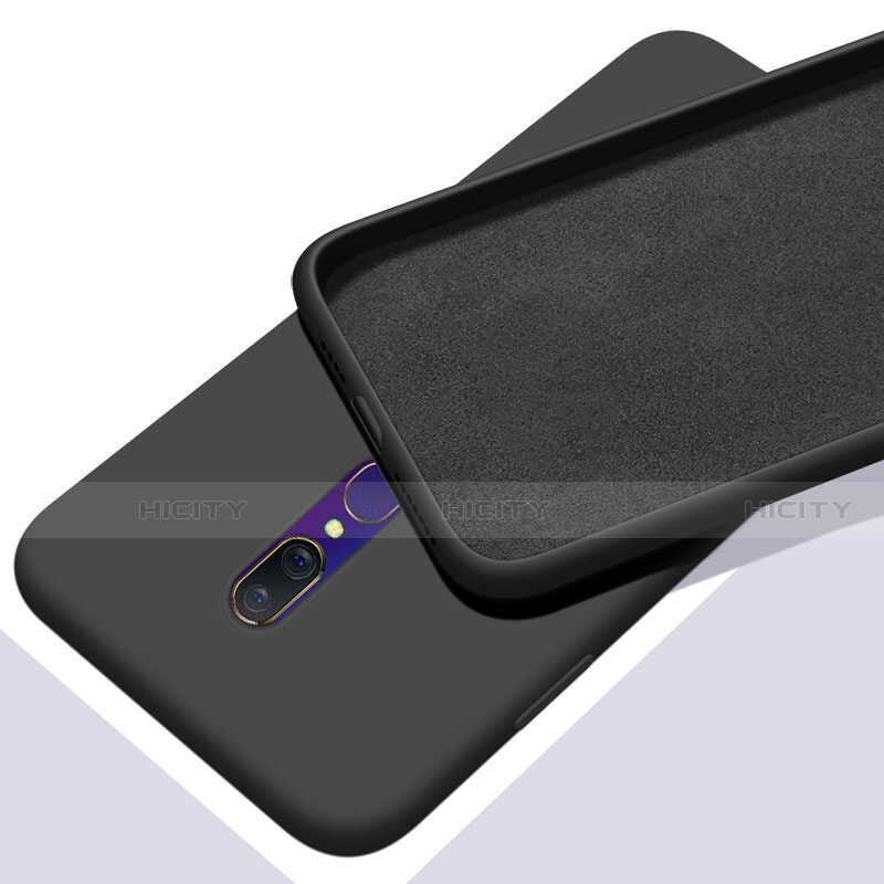 Silikon Hülle Handyhülle Ultra Dünn Schutzhülle 360 Grad Tasche für Oppo A9 Schwarz Plus