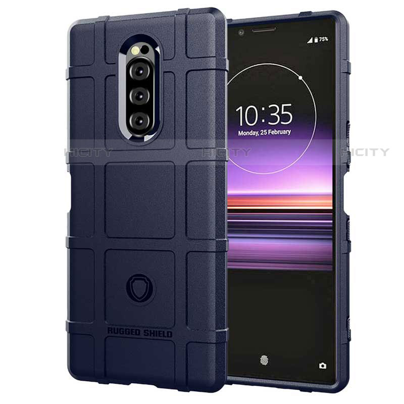 Silikon Hülle Handyhülle Ultra Dünn Schutzhülle 360 Grad Tasche für Sony Xperia XZ4 Blau Plus