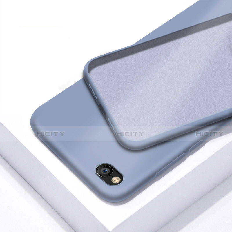 Silikon Hülle Handyhülle Ultra Dünn Schutzhülle 360 Grad Tasche für Xiaomi Redmi Go Hellblau Plus