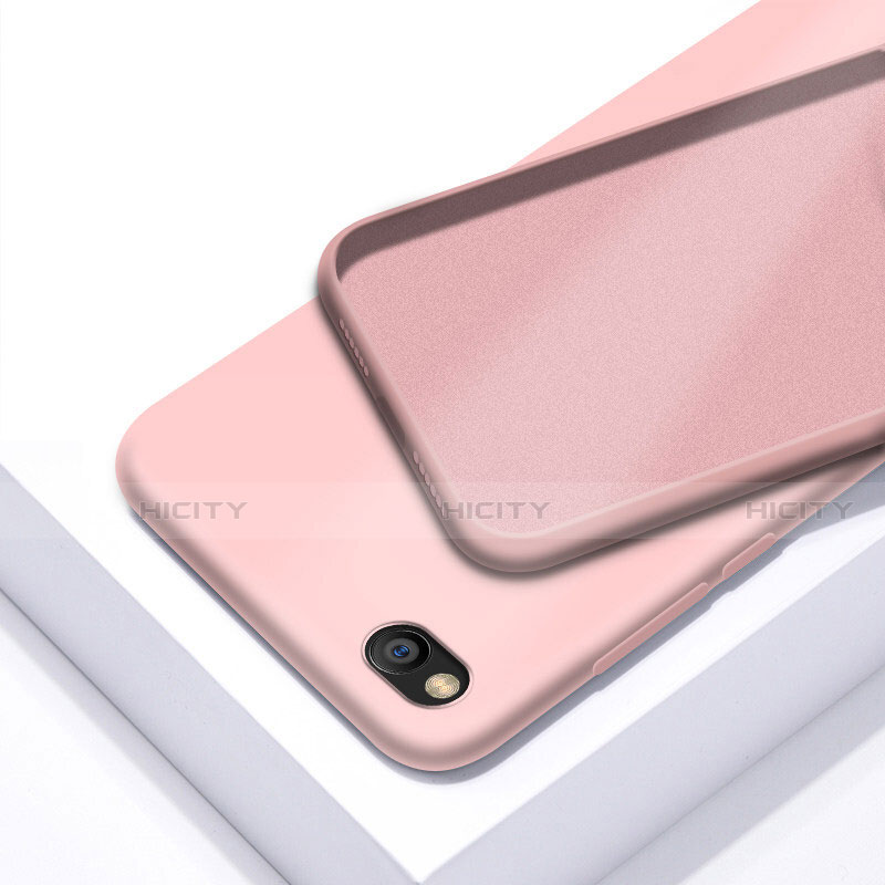 Silikon Hülle Handyhülle Ultra Dünn Schutzhülle 360 Grad Tasche für Xiaomi Redmi Go Rosegold Plus