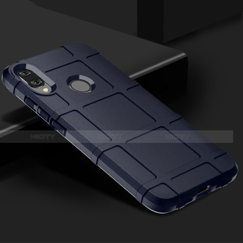 Silikon Hülle Handyhülle Ultra Dünn Schutzhülle 360 Grad Tasche für Xiaomi Redmi Note 7 Pro Blau
