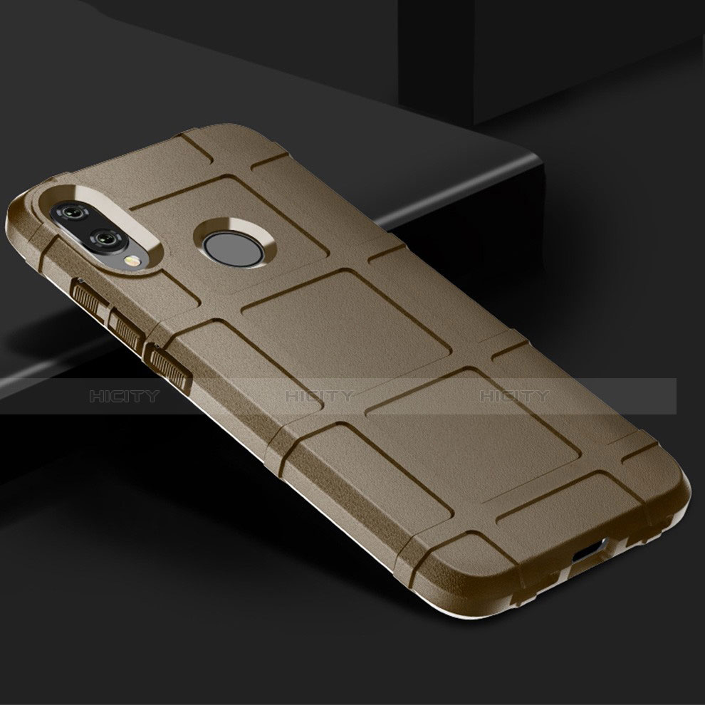 Silikon Hülle Handyhülle Ultra Dünn Schutzhülle 360 Grad Tasche für Xiaomi Redmi Note 7 Pro Braun