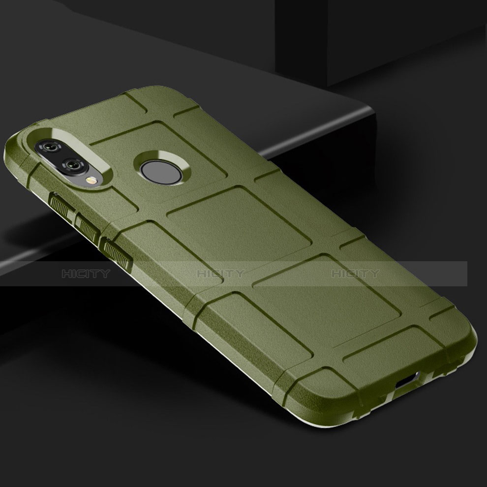Silikon Hülle Handyhülle Ultra Dünn Schutzhülle 360 Grad Tasche für Xiaomi Redmi Note 7 Pro Grün Plus