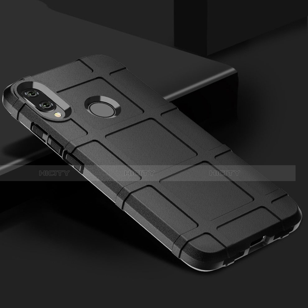Silikon Hülle Handyhülle Ultra Dünn Schutzhülle 360 Grad Tasche für Xiaomi Redmi Note 7 Pro Schwarz