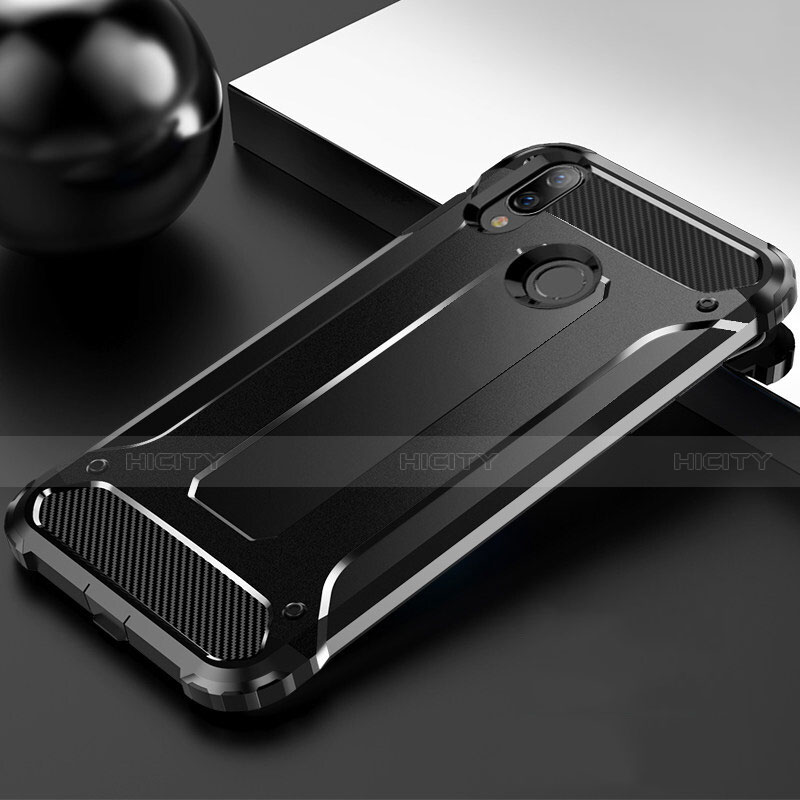 Silikon Hülle Handyhülle Ultra Dünn Schutzhülle 360 Grad Tasche S01 für Huawei Enjoy 9 Plus Schwarz Plus