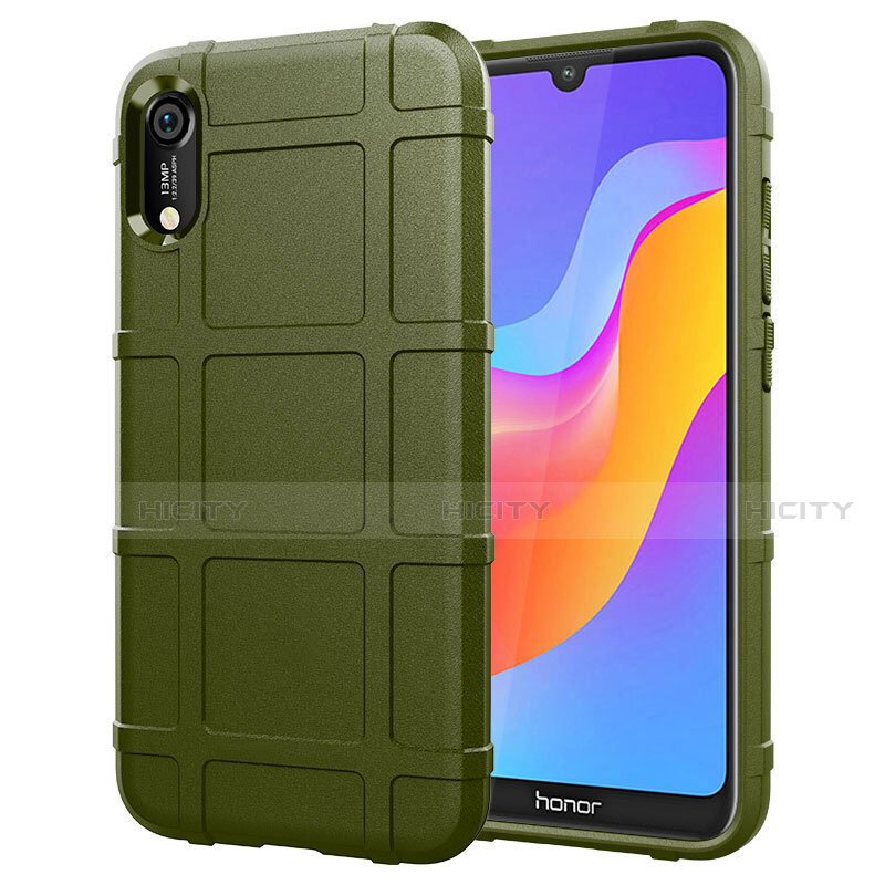 Silikon Hülle Handyhülle Ultra Dünn Schutzhülle 360 Grad Tasche S01 für Huawei Honor 8A Grün