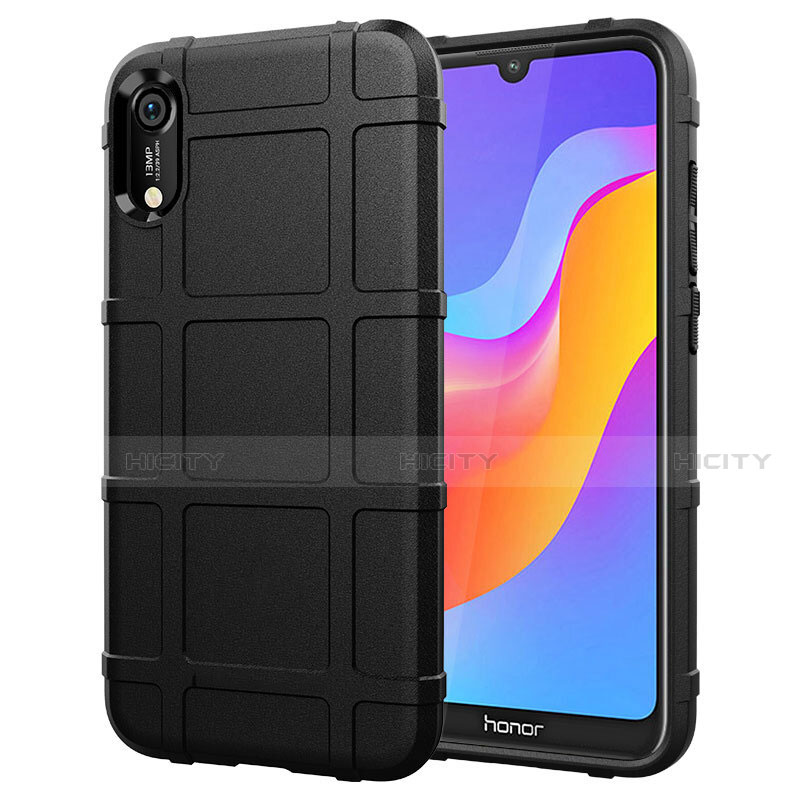 Silikon Hülle Handyhülle Ultra Dünn Schutzhülle 360 Grad Tasche S01 für Huawei Honor 8A Schwarz Plus