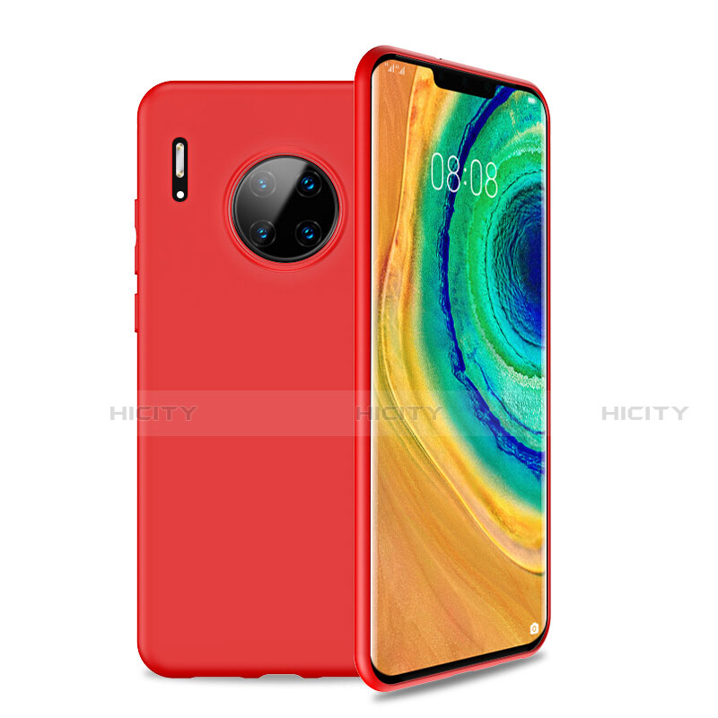 Silikon Hülle Handyhülle Ultra Dünn Schutzhülle 360 Grad Tasche S01 für Huawei Mate 30 Pro 5G Rot Plus
