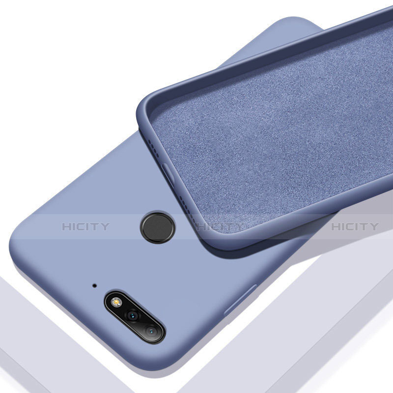 Silikon Hülle Handyhülle Ultra Dünn Schutzhülle 360 Grad Tasche S01 für Huawei Y6 (2018)