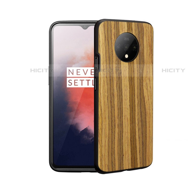 Silikon Hülle Handyhülle Ultra Dünn Schutzhülle 360 Grad Tasche S01 für OnePlus 7T Braun Plus